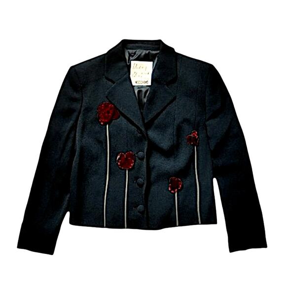 Moschino Black Jacket | Size 10 - Picture 1 of 7